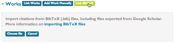 Link BibTeX Screenshot