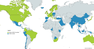 ORCID Grafika členské země leden 2022
