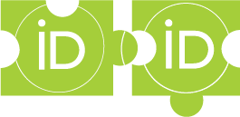 deux pièces de puzzle vertes avec ORCID iD logos sur