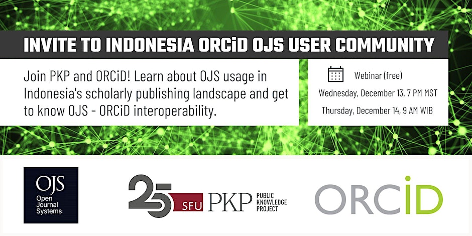 An Invitation to the OJS and ORCiD User Community of Indonesia - ORCID