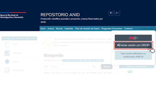 Snímek obrazovky chilského systému CRIS